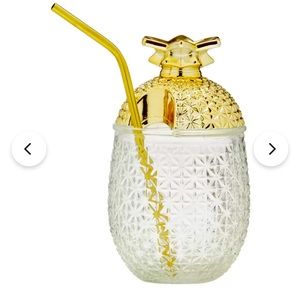 Golden Pineapple Cocktail Glasses brand new